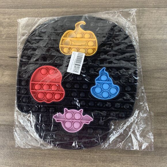 Halloween Skull Pop Sensory Fidget Toys, Huge Black Pop Puzzles with 4 Pcs Large - Picture 8 of 9
